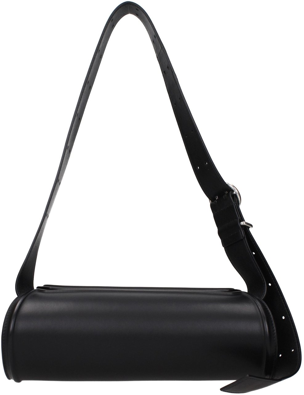 Jil Sander Black Leather Crossbody Bag Zwart
