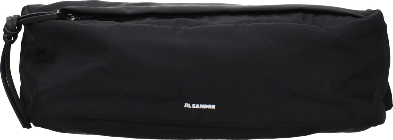 Jil Sander Black Fabric Backpack Zwart