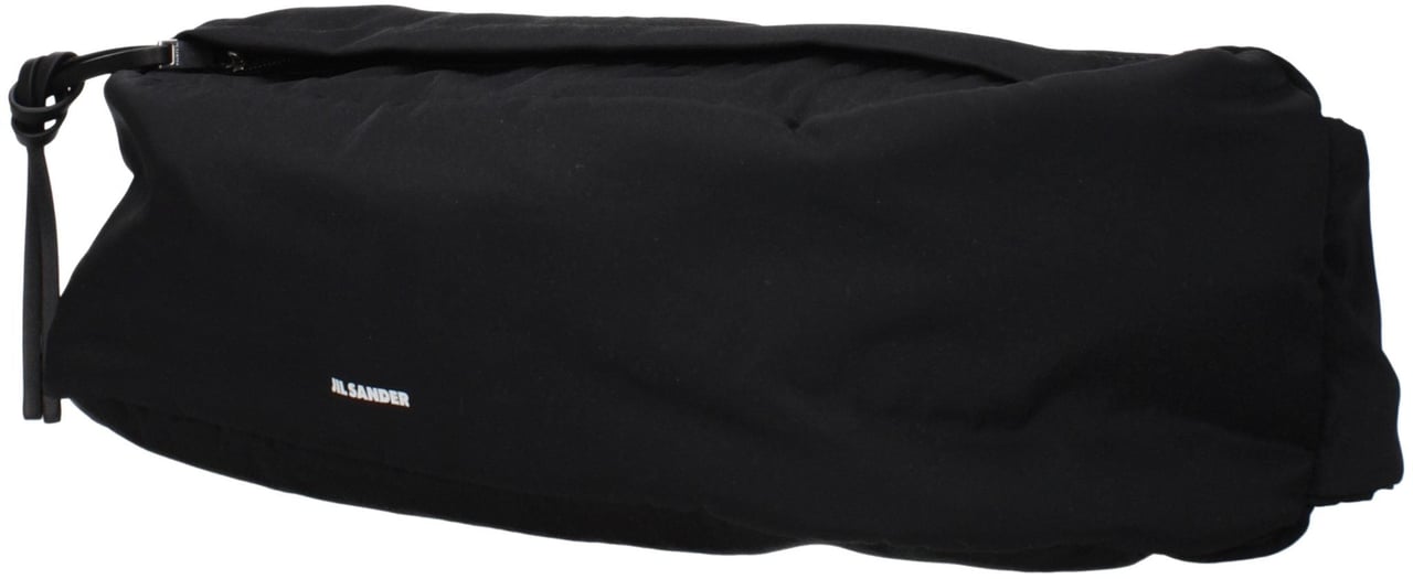 Jil Sander Black Fabric Backpack Zwart
