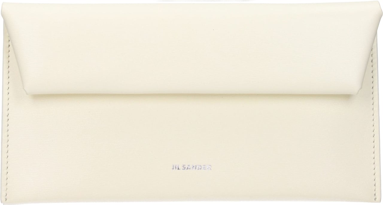 Jil Sander Beige Leather Wallet Beige