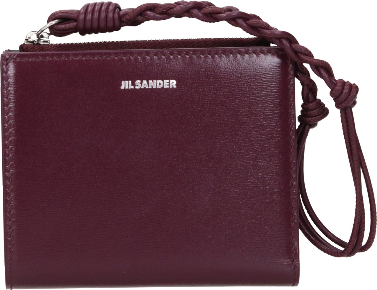 Jil Sander Red Leather Wallet Rood