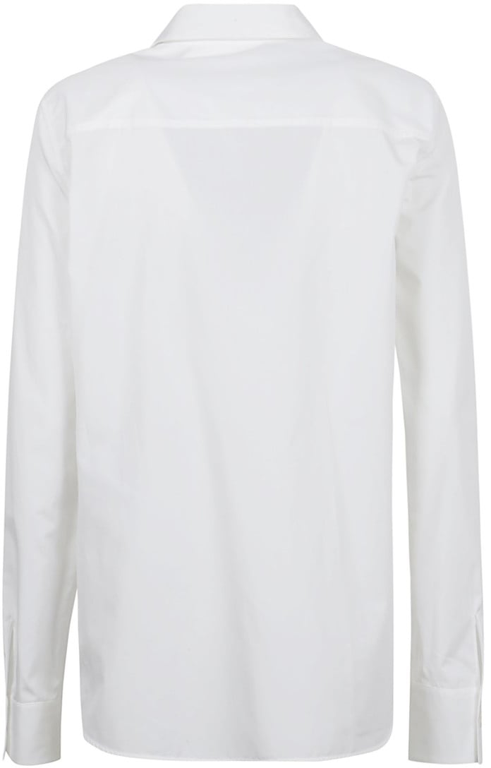 Jil Sander Minimalist Cotton Shirt With Button Closure Wit