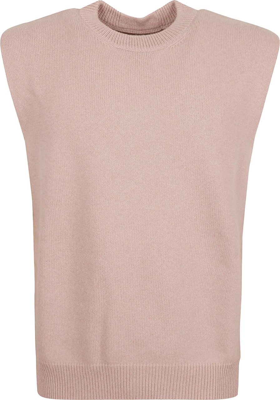 Jil Sander Sleeveless Knit Vest Roze