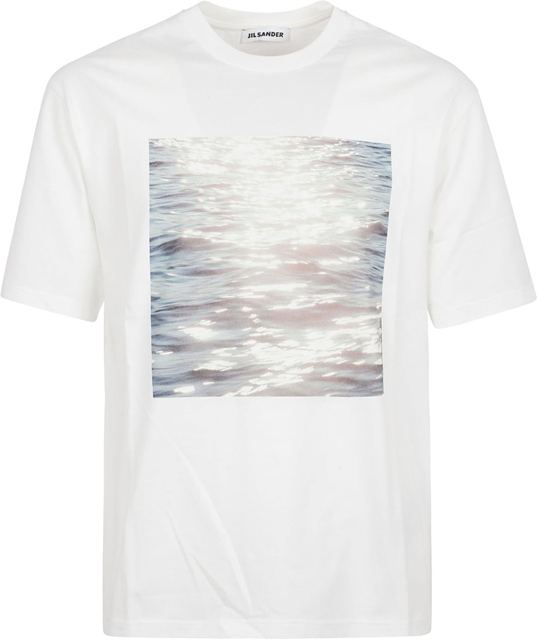 Jil Sander Oversized Graphic Print T-Shirt Wit