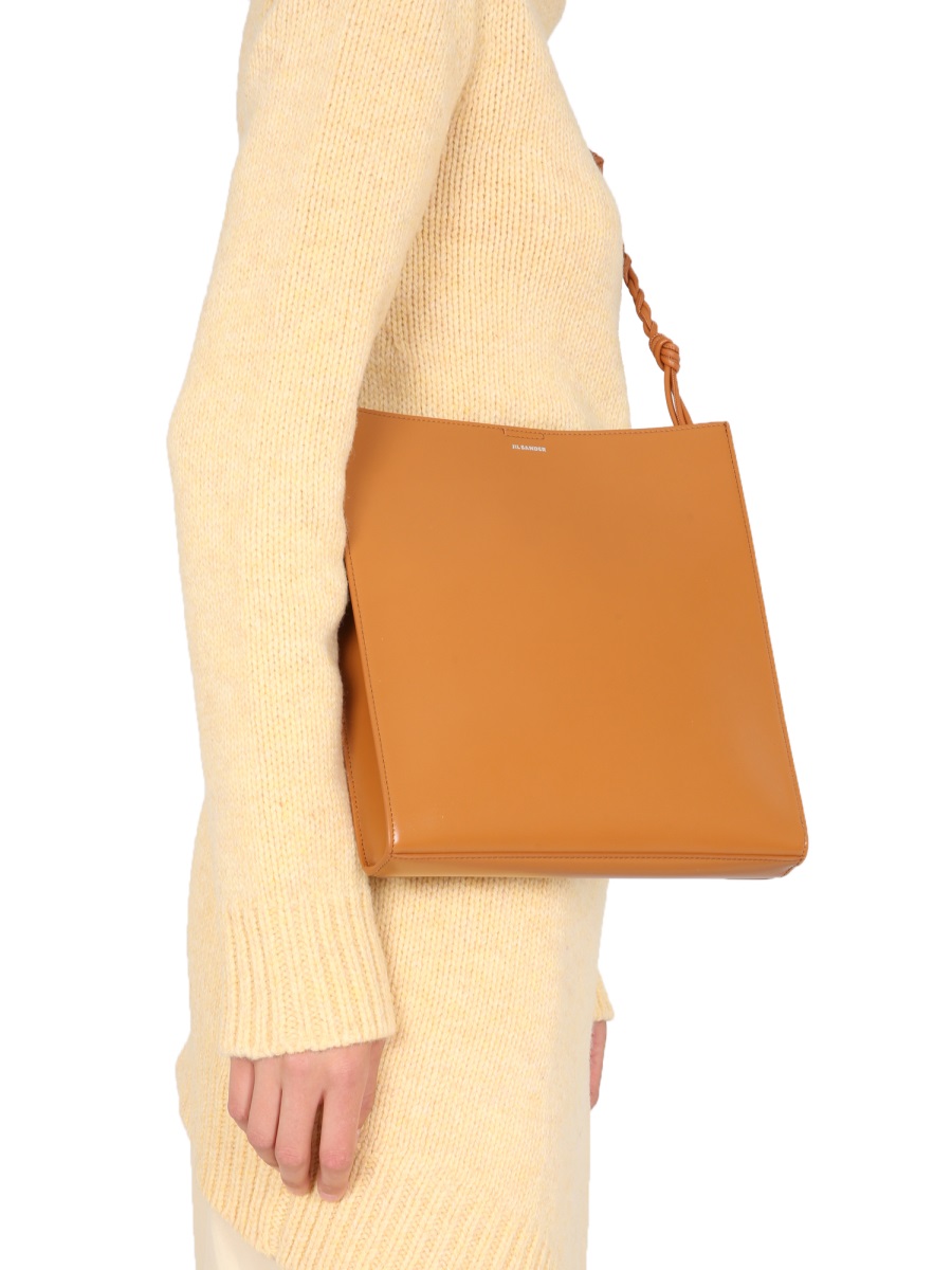 Jil Sander LONG ASYMMETRIC SWEATER Geel