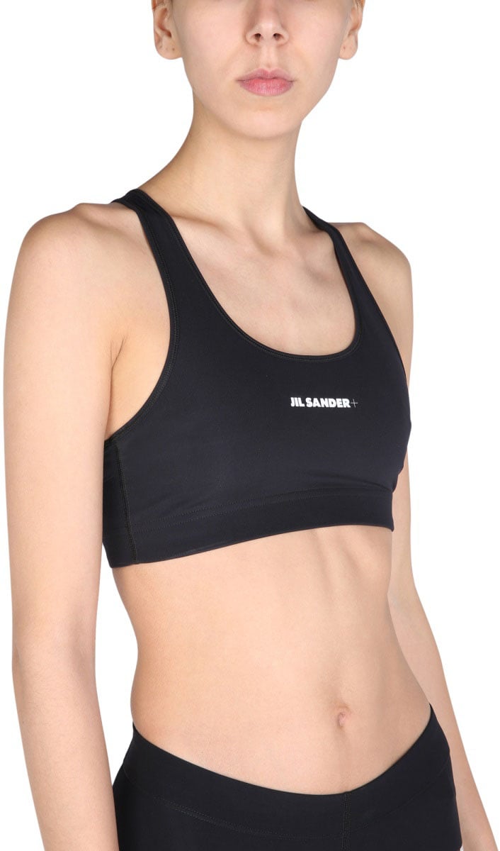 Jil Sander LOGO SPORTS BRA Zwart