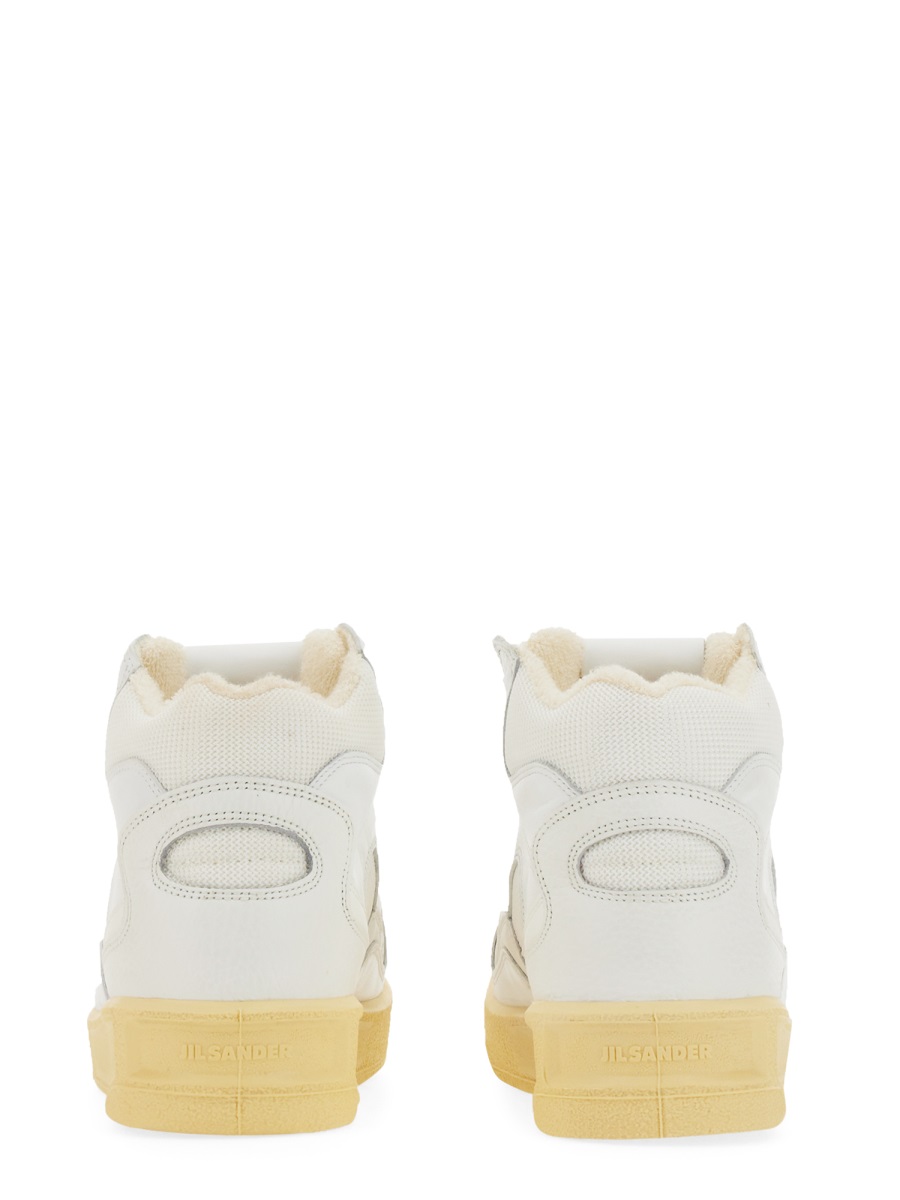 Jil Sander HIGH SNEAKERS. Wit