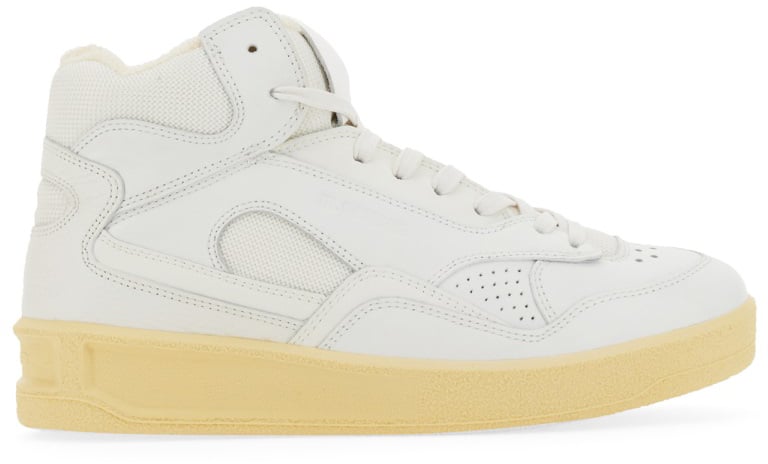 Jil Sander HIGH SNEAKERS. Wit