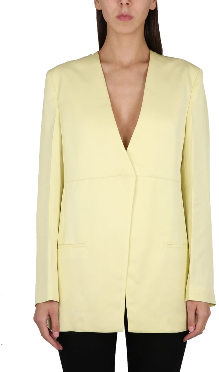 Jil Sander JACKET WITH BACK SLIT Geel