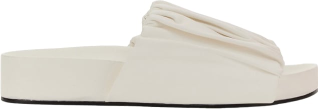 Jil Sander LOW LEATHER SANDALS Wit