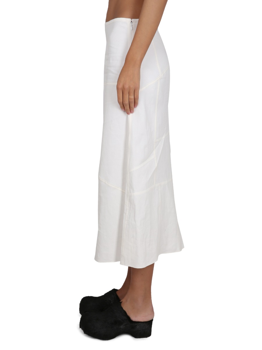 Jil Sander COTTON SKIRT Wit