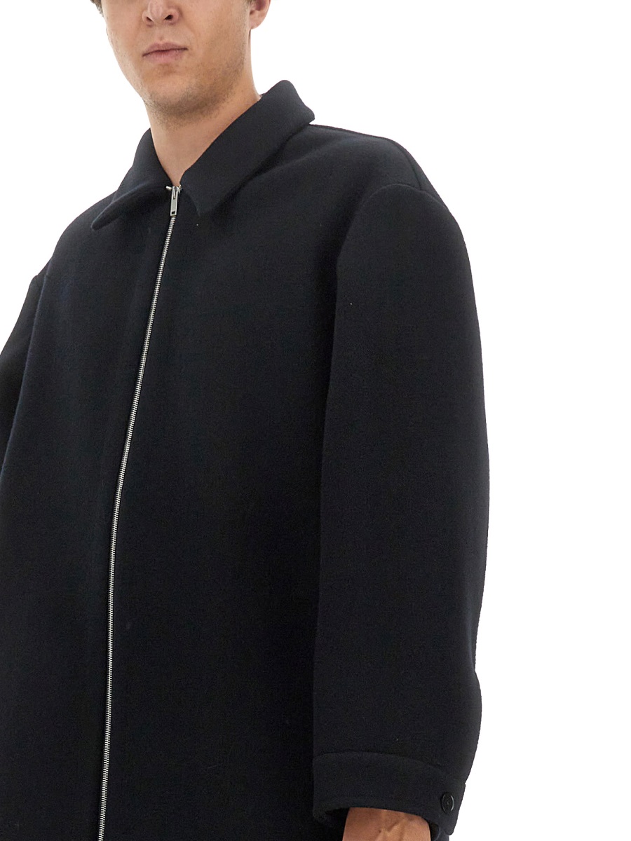 Jil Sander WOOL COAT Zwart