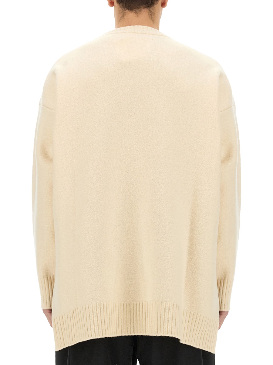 Jil Sander JERSEY WITH EMBROIDERY Beige