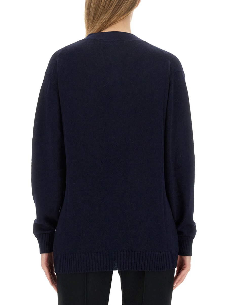 Jil Sander WOOL CARDIGAN Blauw