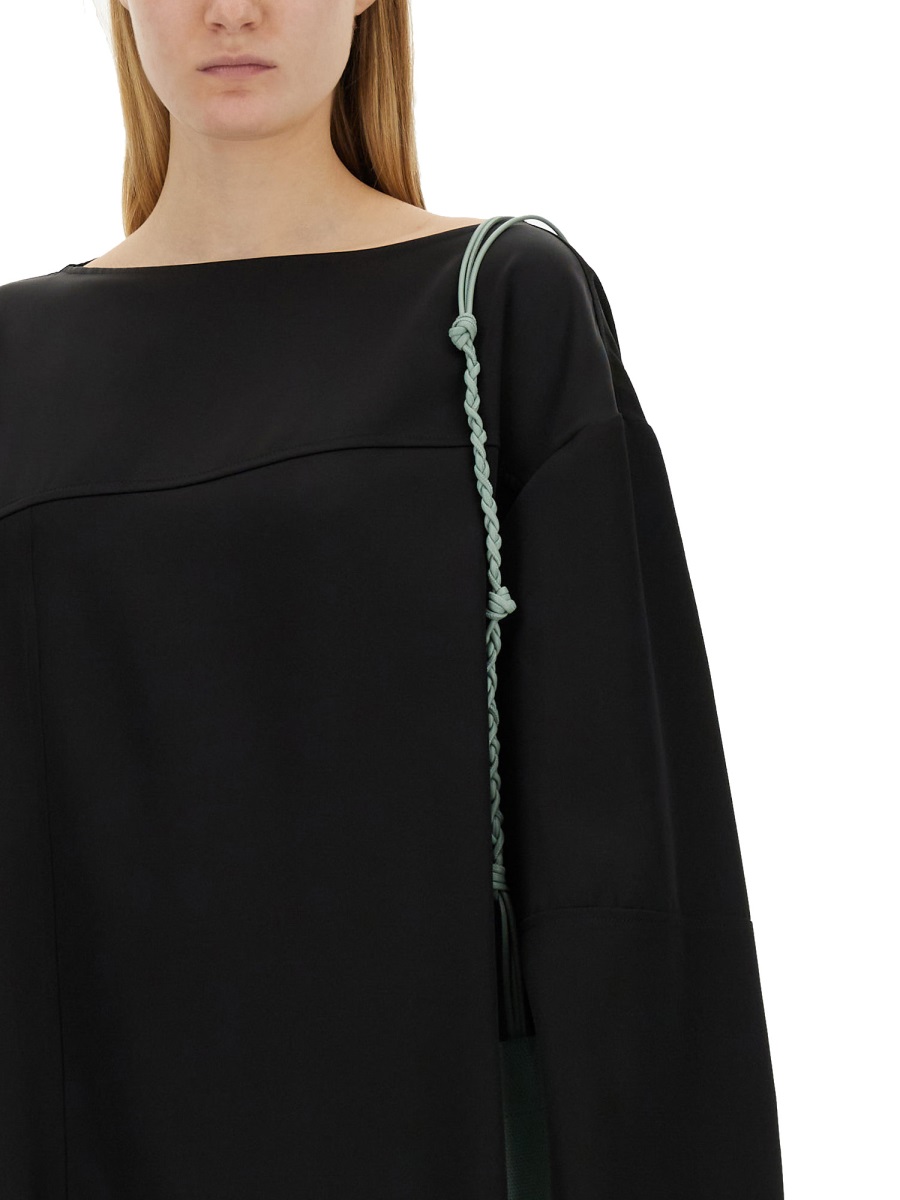 Jil Sander ASYMMETRICAL TOP Zwart