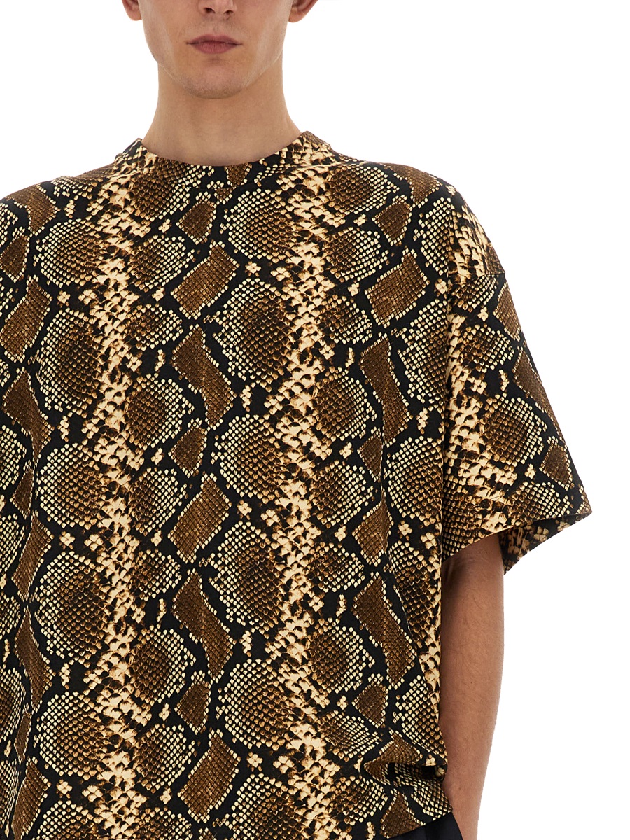Jil Sander T-SHIRT WITH ANIMAL PATTERN Dierenprint