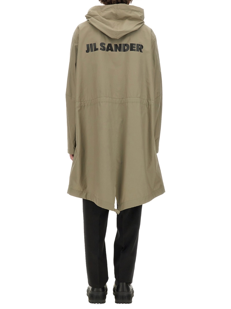 Jil Sander PARKA WITH LOGO Groen