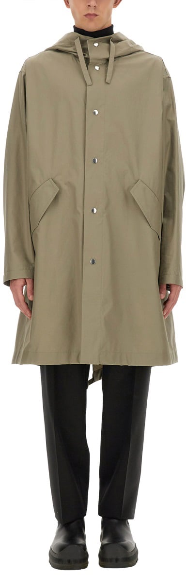 Jil Sander PARKA WITH LOGO Groen