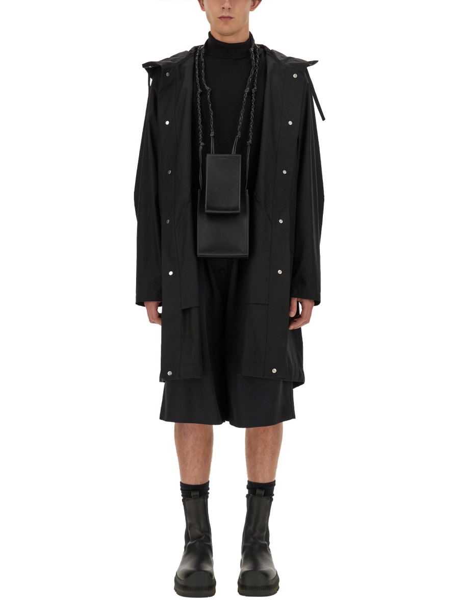 Jil Sander PARKA WITH LOGO Zwart