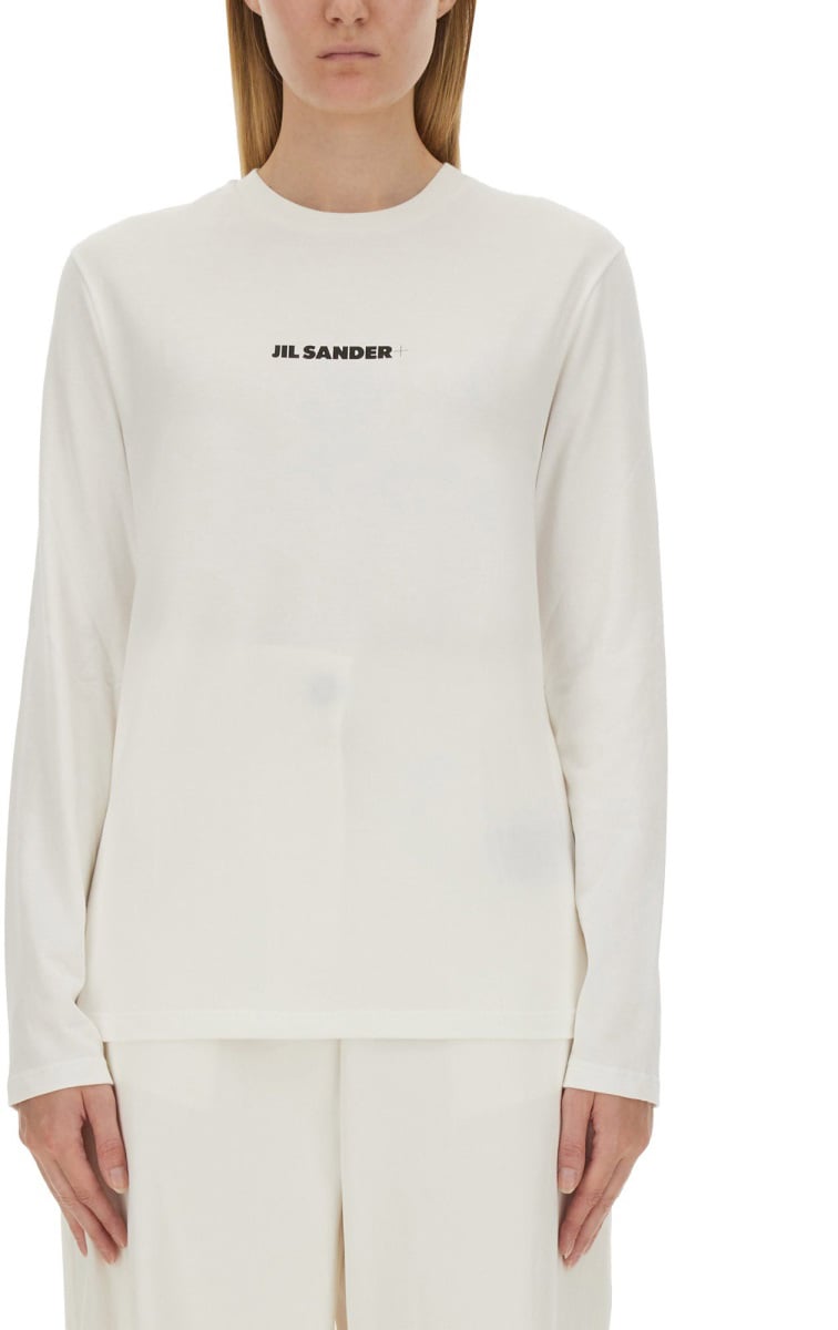 Jil Sander T-SHIRT CON LOGO Wit