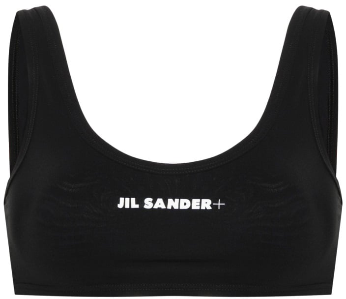 Jil Sander LOGO BIKINI TOP Zwart
