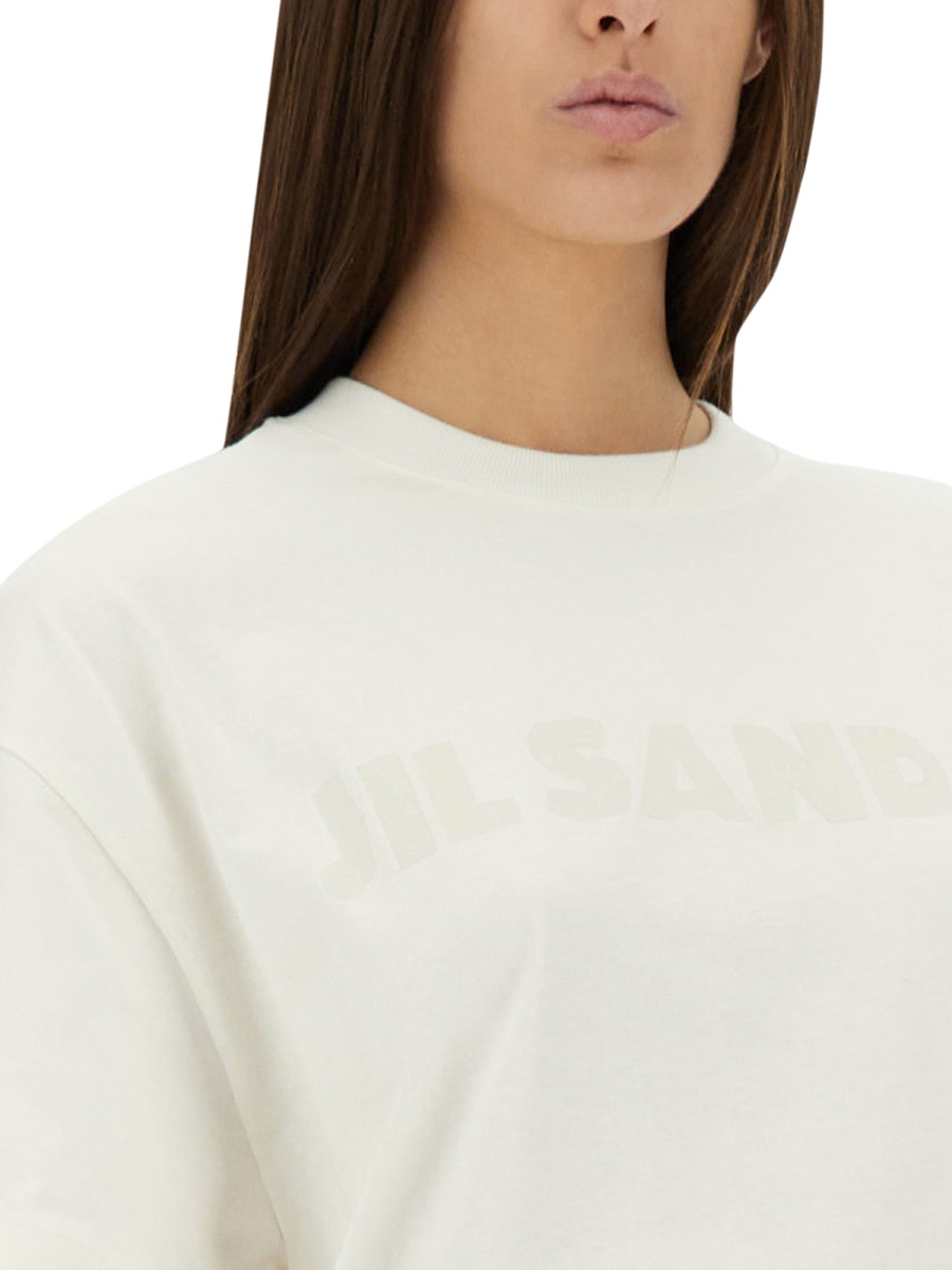 Jil Sander T-SHIRT WITH LOGO Wit