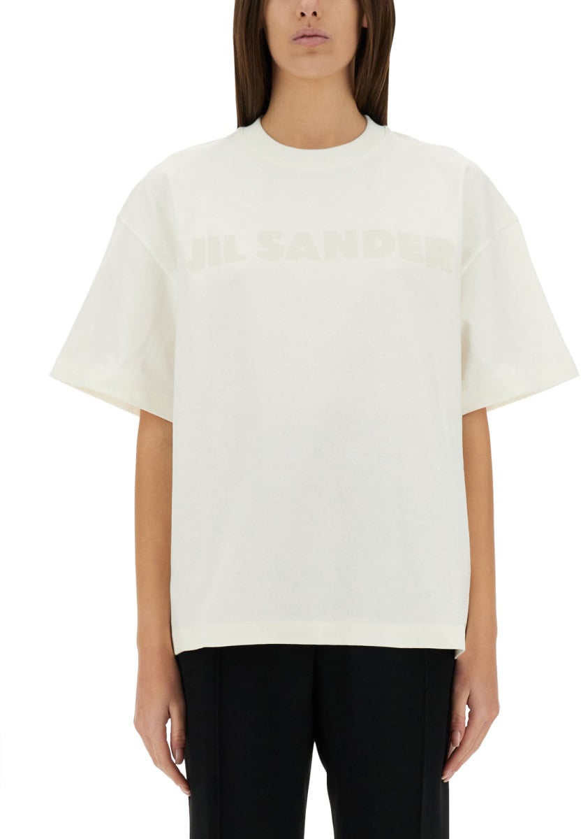 Jil Sander T-SHIRT WITH LOGO Wit