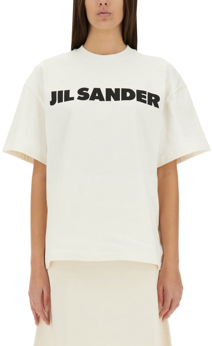 Jil Sander T-SHIRT WITH LOGO Wit