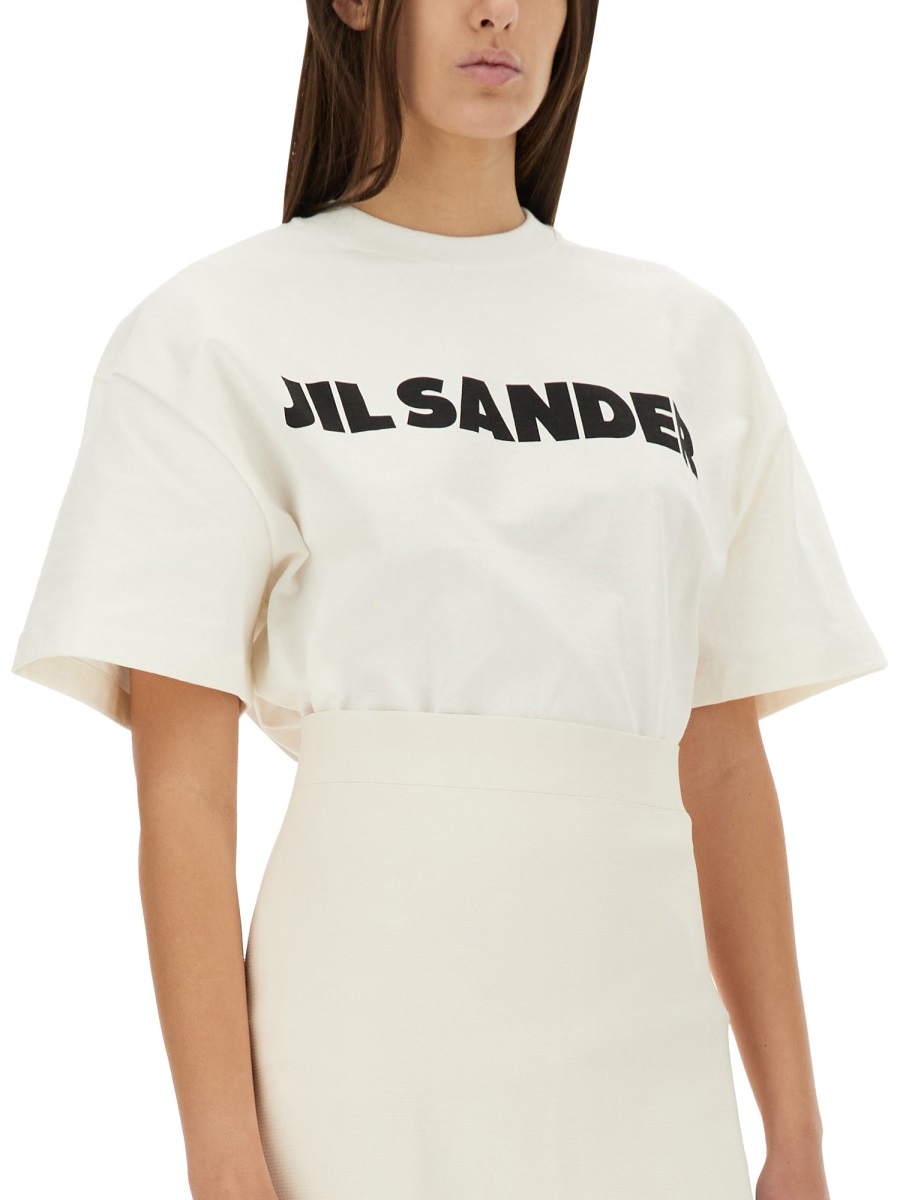 Jil Sander T-SHIRT WITH LOGO Wit