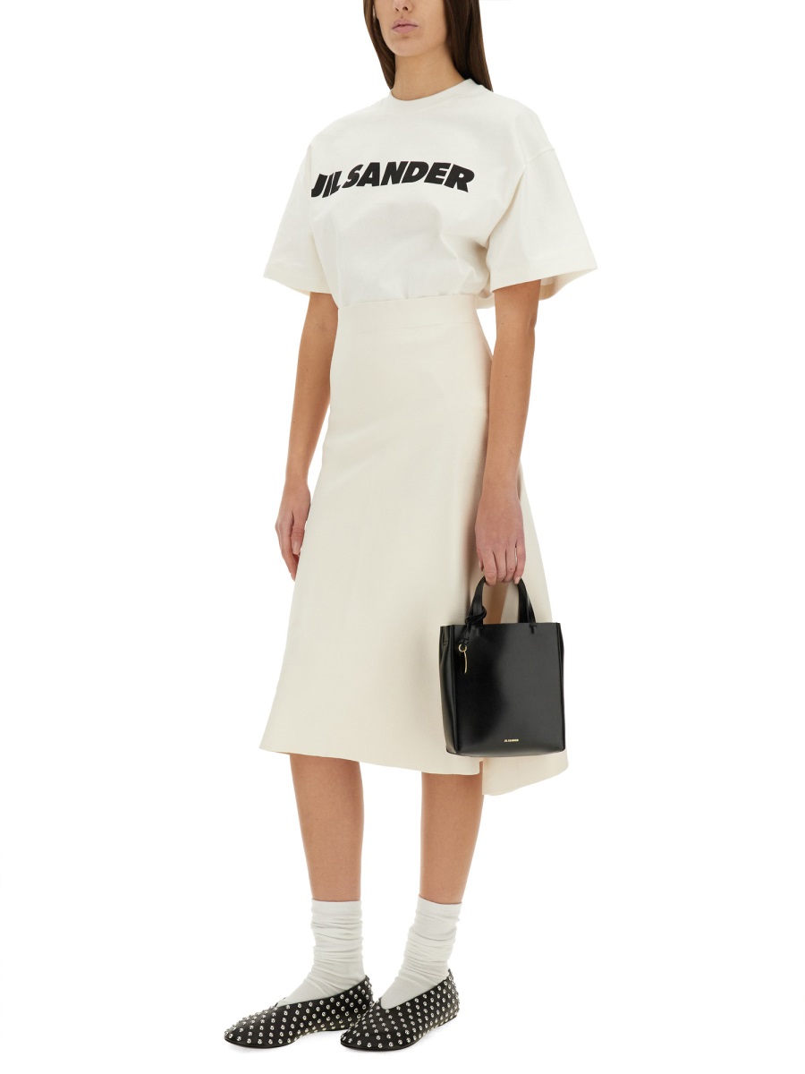 Jil Sander T-SHIRT WITH LOGO Wit