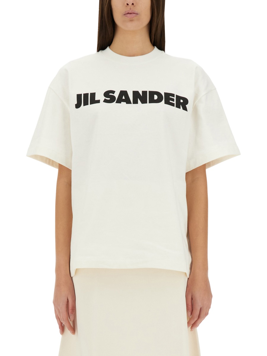 Jil Sander T-SHIRT WITH LOGO Wit