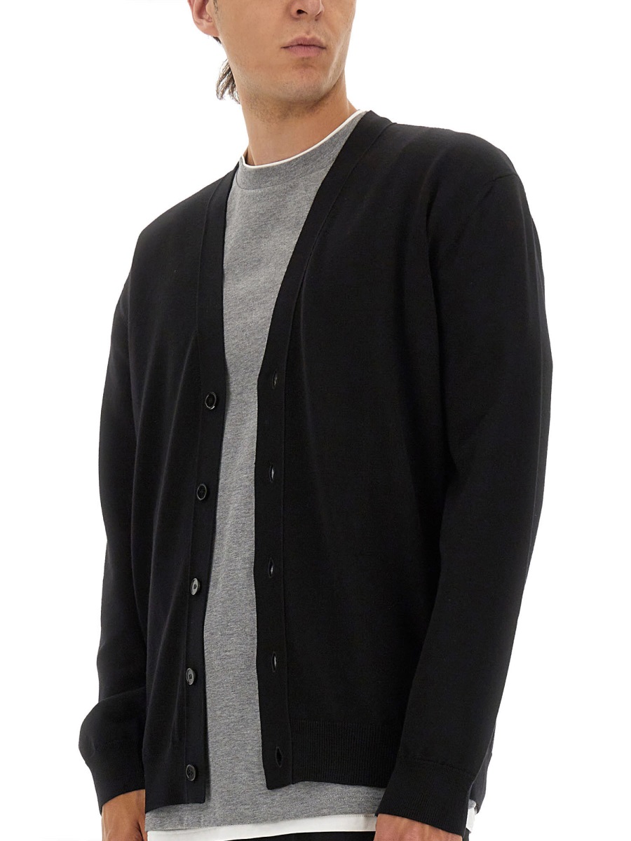 Jil Sander MERINO WOOL CARDIGAN Zwart