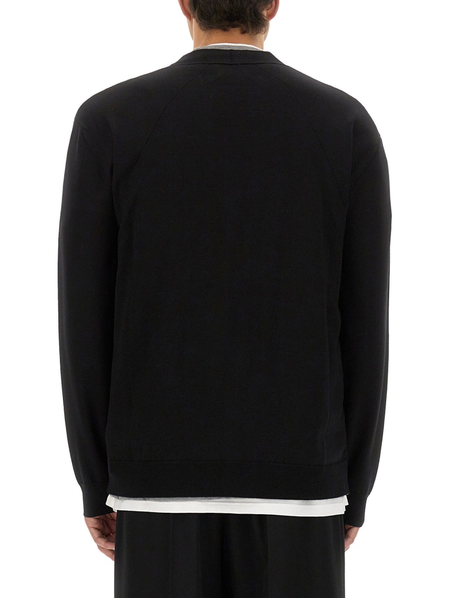 Jil Sander MERINO WOOL CARDIGAN Zwart