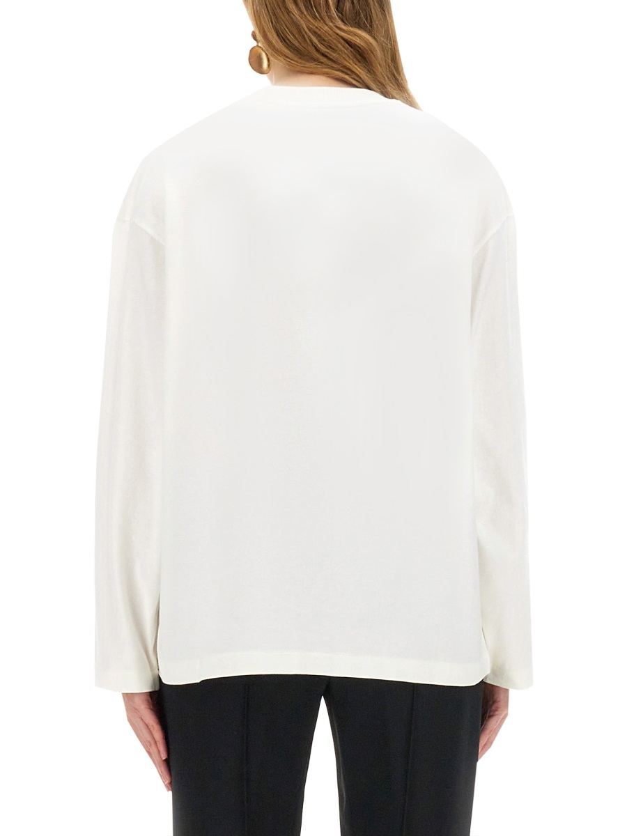 Jil Sander T-SHIRT WITH LOGO Wit