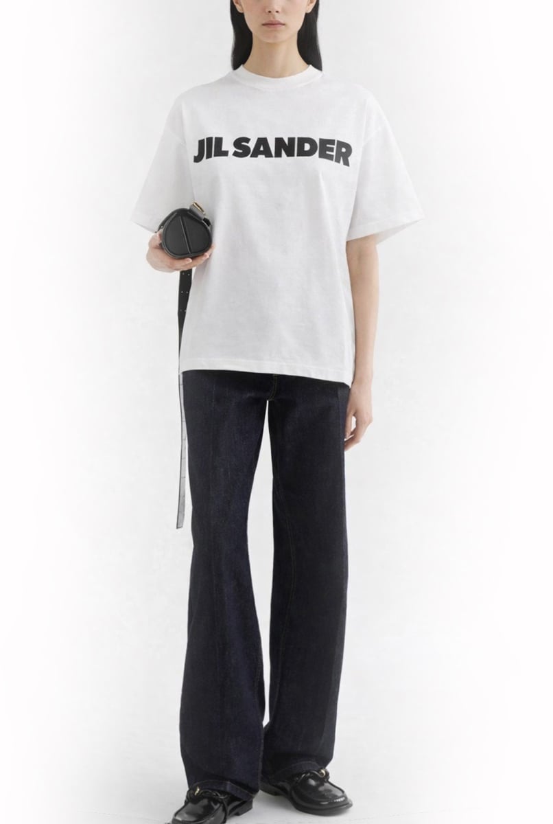 Jil Sander T-SHIRT WITH LOGO Wit