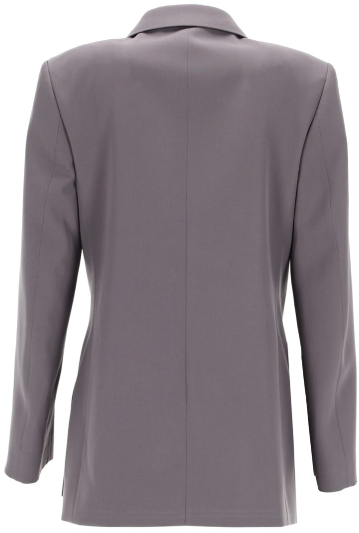 Jil Sander DOUBLE-BREASTED WOOL JACKET Grijs
