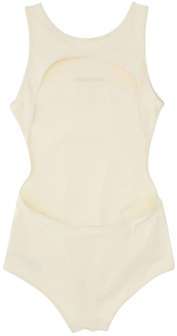 Jil Sander ONE PIECE SWIMSUIT WITH LOGO Wit