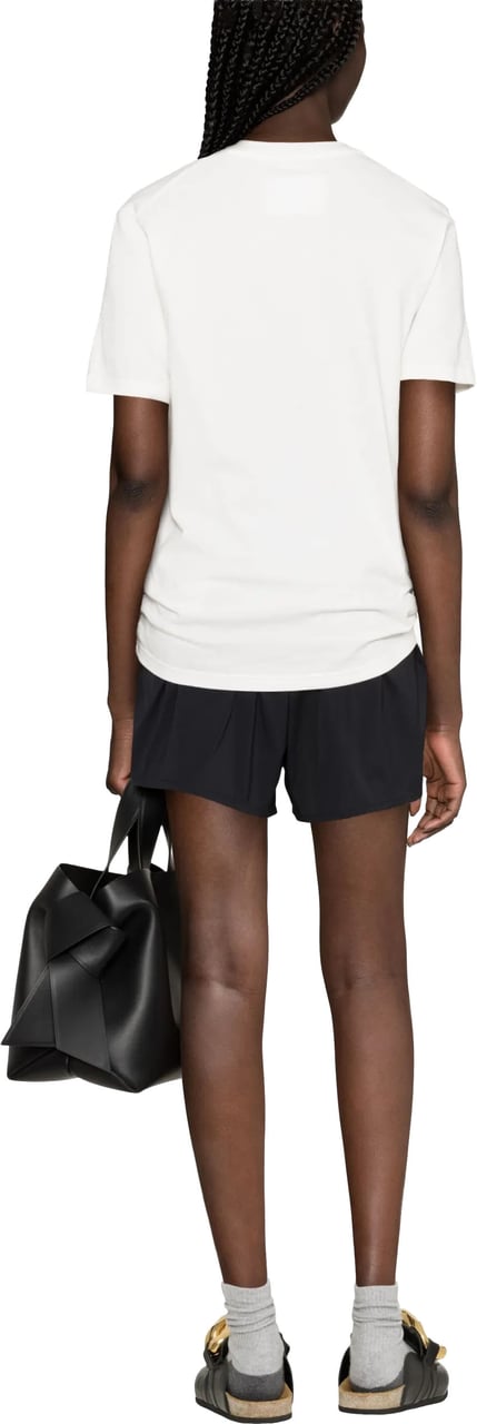 Jil Sander White Tshirt Minimalist Short-Sleeve T-Shirt Wit