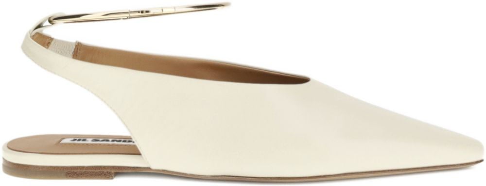 Jil Sander Flat Shoes White Wit