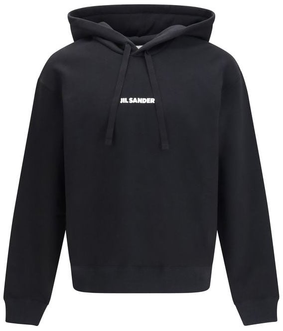 Jil Sander Jil Sander Black Cotton Sweatshirt Zwart