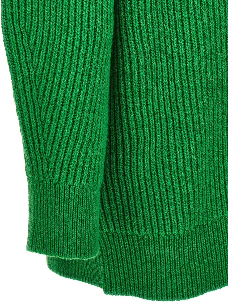 Jil Sander Bicolor Cotton Cardigan Groen