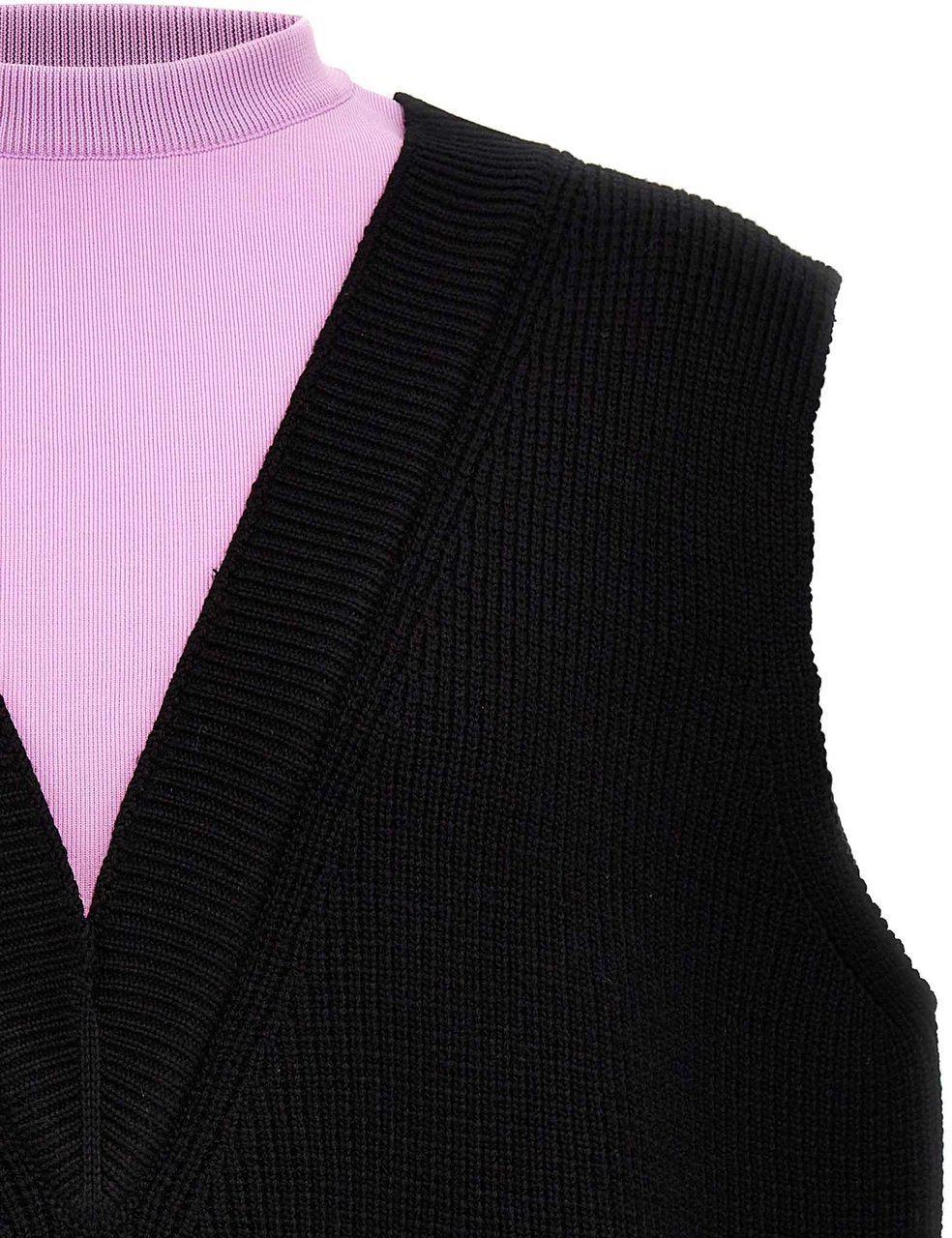 Jil Sander Multicolor Wool Sleeveles Sweater Divers