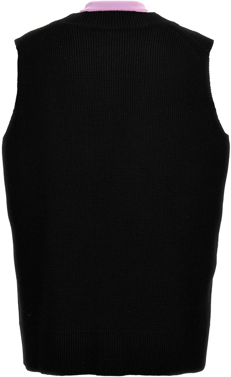 Jil Sander Multicolor Wool Sleeveles Sweater Divers