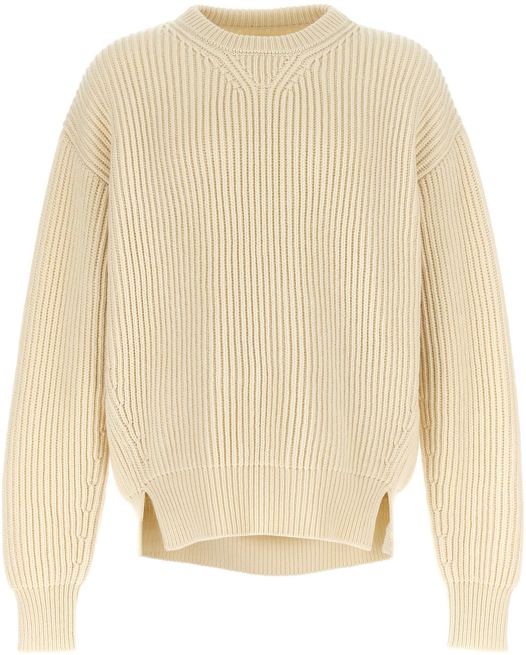 Jil Sander White Wool Cardigan Wit