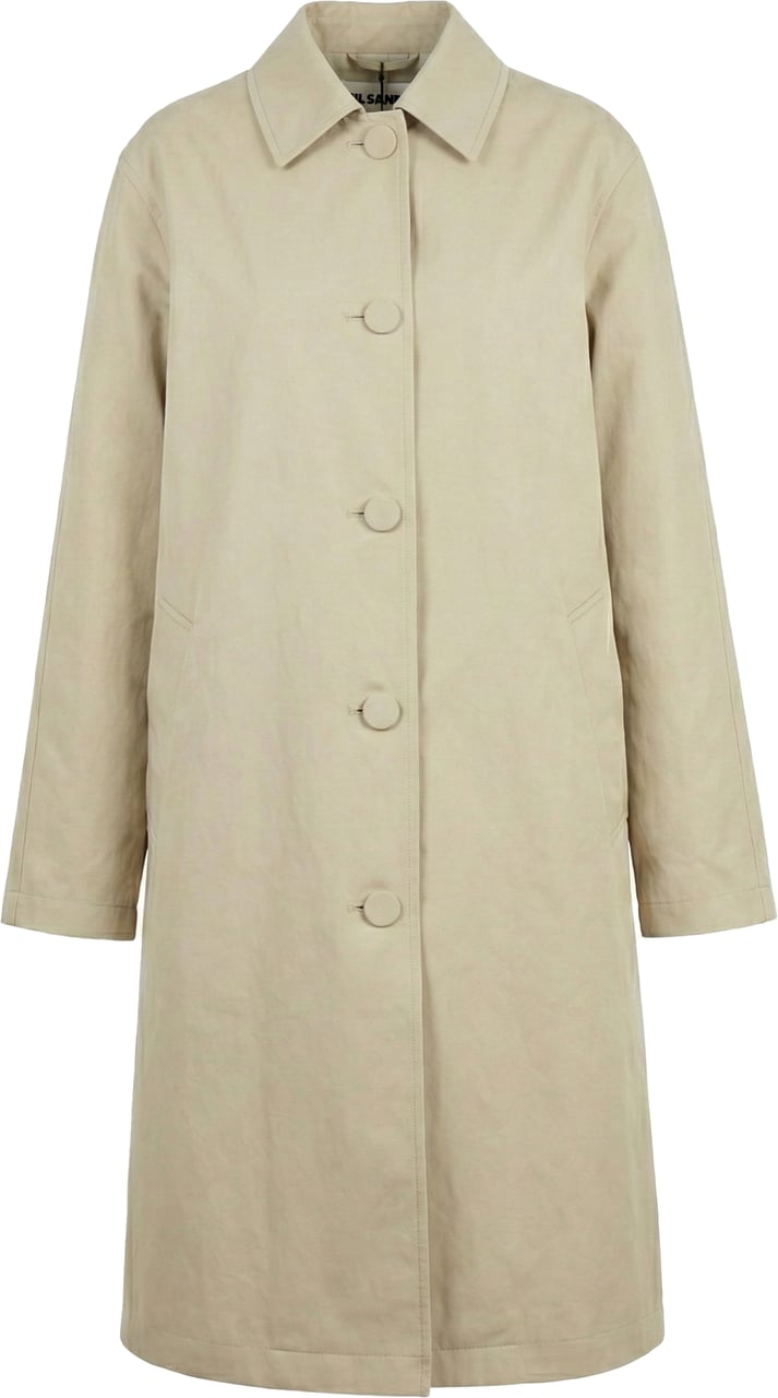 Jil Sander Jil Sander Beige Double-Layer Coat, Size 36 Beige