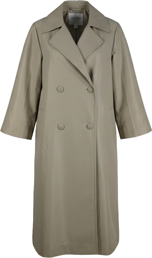 Jil Sander Jil Sander Beige Double-Layer Coat, Size 36 Beige