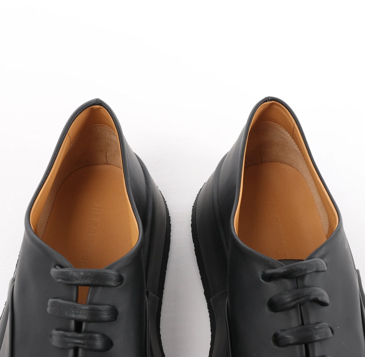 Jil Sander Jil Sander Leather Sneakers in Black, Size 37 EU Zwart