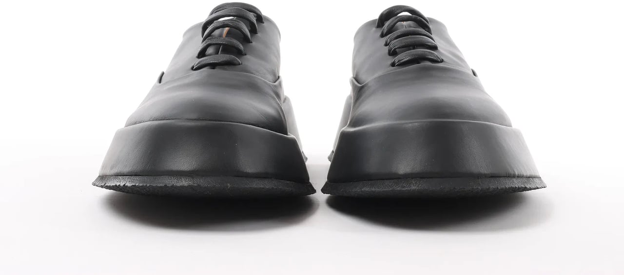 Jil Sander Jil Sander Leather Sneakers in Black, Size 37 EU Zwart