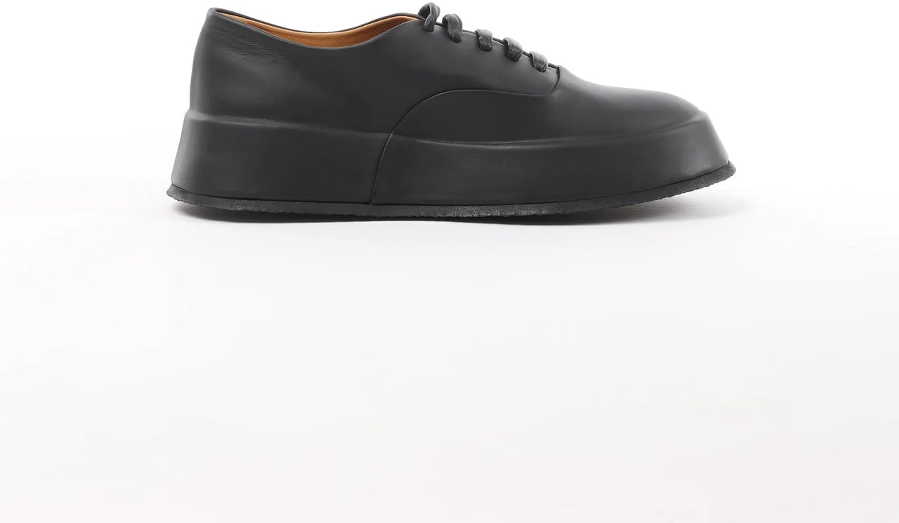 Jil Sander Jil Sander Leather Sneakers in Black, Size 37 EU Zwart