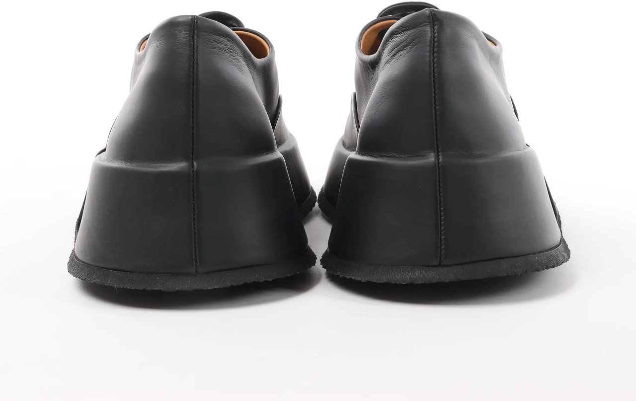 Jil Sander Jil Sander Leather Sneakers in Black, Size 37 EU Zwart